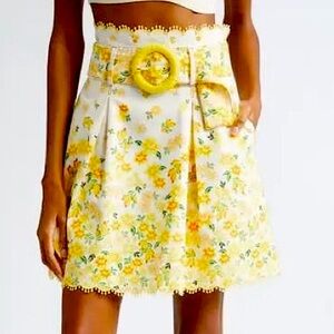 FARM RIO “Azaleia” belted skirt